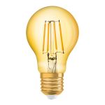 Osram Vintage 1906 LED E27 Pera Filamento Oro 4W 410lm - 824 Bianco Molto Caldo | Sostitutiva 40W