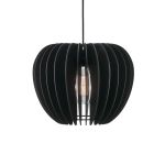 Nordlux Luce Pendente Tribeca 38 Nero Legna | E27 Max 60W