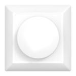 Noxion Piastra di copertura per Dimmer LED | Bordo morbido - Bianca