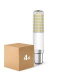 Confezione Multipack 4x Ledvance Special T Slim LED B15d Tubo one-handed Chiara 8W 1055lm - 827 Bianco Molto Caldo | Dimmerabile - Sostitutiva 75W