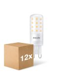 Confezione Multipack 12x Philips CorePro LED Capsule G9 Ghiaccio 4W 480lm - 827 Bianco Molto Caldo | Dimmerabile - Sostitutiva 40W