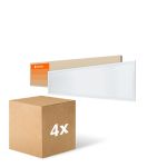 Confezione Multipack 4x Ledvance Pannello A LED Compact Aluminium Bianca 33W 3630lm - 840 Bianco Freddo | 120x30cm - UGR < 19