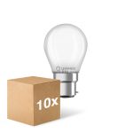 Confezione Multipack 10x Ledvance Classic LED B22d Pera Ghiaccio 4W 470lm - 827 Bianco Molto Caldo | Sostitutiva 40W