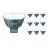 Confezione Multipack 10x Philips Master LED Faretti GU5.3 MR16 7.5W 621lm 36D - 930 Luce Calda | Miglior resa cromatica - Dimmerabile - Sostitutiva 50W