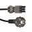 Noxion GST - Compatibile Cavo di alimentazione Nero - Femmina + Shuko Europlug - 3m - 3 pole 1,5mm2