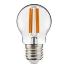 Noxion Lucent Lustre LED E27 Sferica Filamento Chiara 4.5W 470lm - 827 Bianco Molto Caldo | Dimmerabile - Sostitutiva 40W