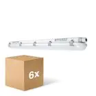 Confezione Multipack 6x Ledvance Stagna LED Stagna Value 40W 4800lm - 840 Bianco Freddo | 120cm 
