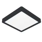 Eglo Connect.Z Smart Luce da soffitto Illuminazione del bagno Fueva 6-Z Plastica Nero 10.5W 1600lm - 827-865 Regolabile Bianca + RGB | Dimmerabile